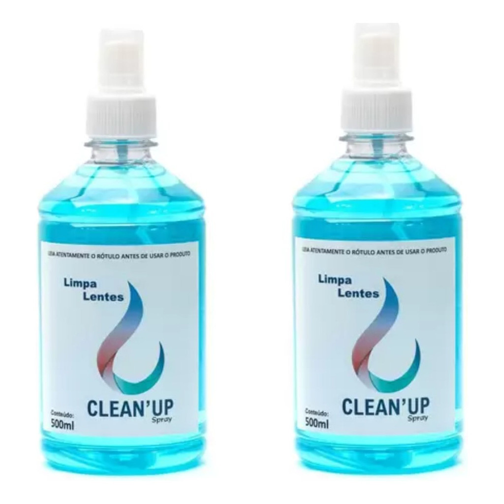 Kit 2 Spray Para Limpeza De Óculos Lentes Tela Tv Celular Notebook 500 ML