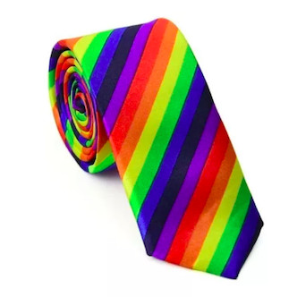 Gravata Arco-íris Lgbt Multicolorida Festa Carnaval Cosplay