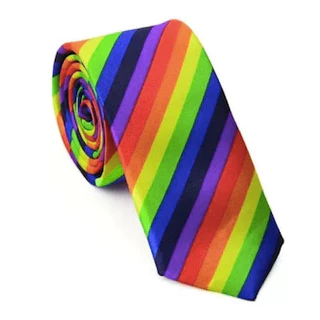 Gravata Arco-íris Lgbt Multicolorida Festa Carnaval Cosplay