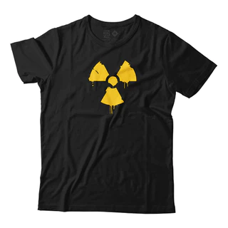 Camiseta Toxico Radioativo Presente Engraçado Camisa Unissex