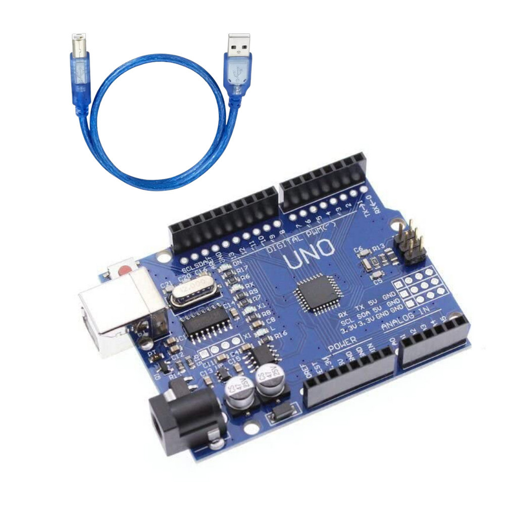 Arduino Uno Atmega328 Ch340 + Cabo USB | Shopee Brasil