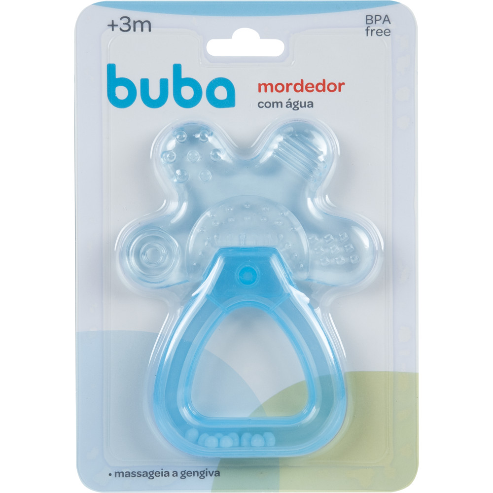 Mordedor Com Água e chocalho azul Buba