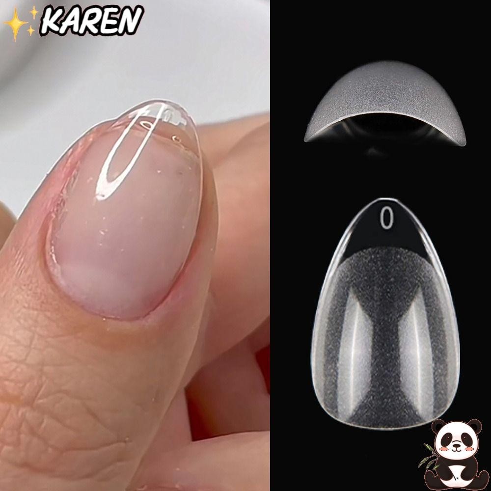 KAREN 240 Pontas De Unhas Em Gel , Postiças Extra Curtas Pré-Formato , Prensa XXS De Vários Tamanhos Nas