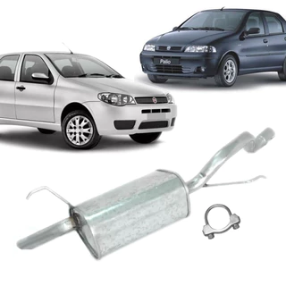 Escape Silencioso Traseiro Palio 1.0/1.3/1.4 Fire 96 À 2014 em Oferta na Shopee