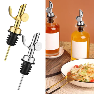 Criativo Rolha De Aço Inoxidável Azeite Despeje Garrafa Dispensador Auto Flip Óleo Vinho Bico Barware