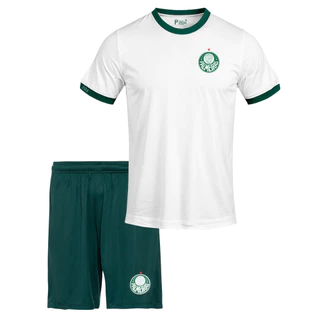 Kit Palmeiras Camisa e Shorts Infantil 1914 Branco