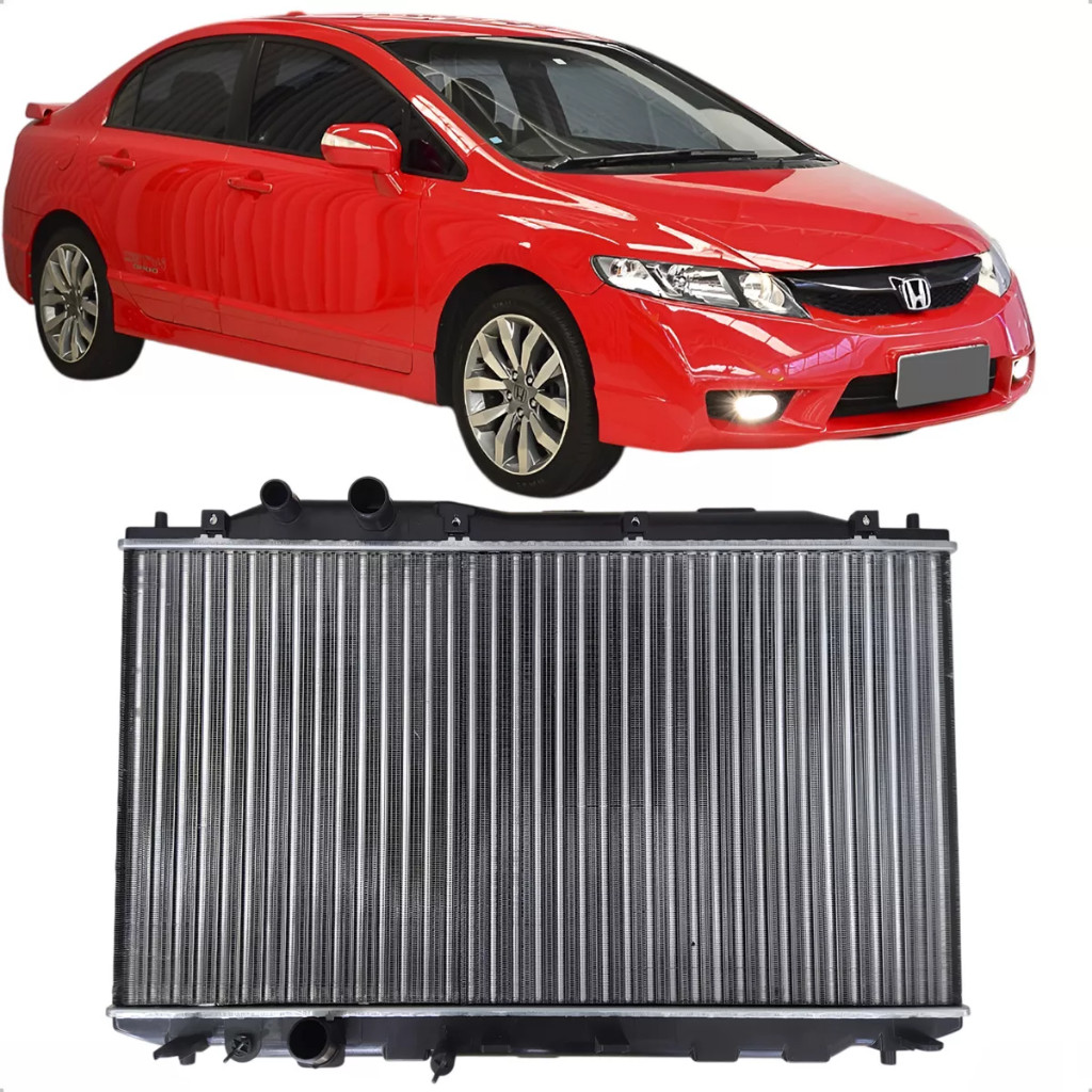 Radiador Civic 2007 2008 2009 2010 2011 Manual Automático | Shopee Brasil