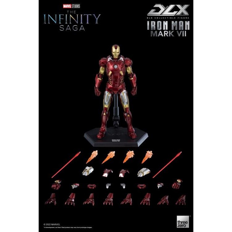Threezero Iron Man Mark 7 DLX 1/12 | Shopee Brasil