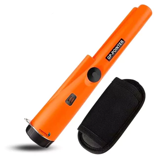 Detector De Metal Portátil Importway 9v Área Detecção 360° Cor Laranja