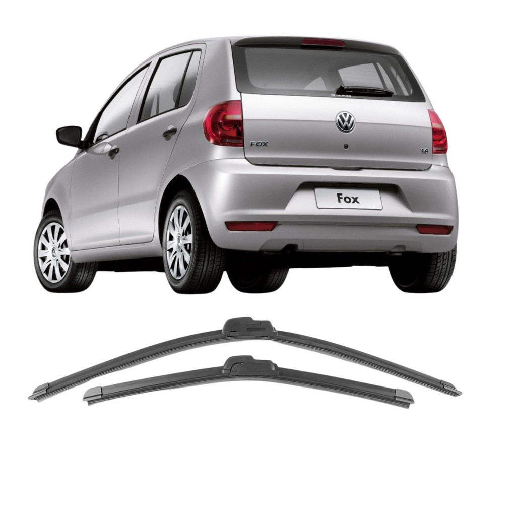 Par Palhetas Vw Fox 2010 2011 2012/12 Limpador de Parabrisa Dianteiro Encaixe Gancho