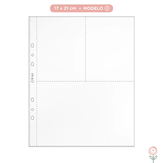Kit de 10 Plásticos para Álbum 17 x 21cm - Modelo 2 | JuJu Scrapbook