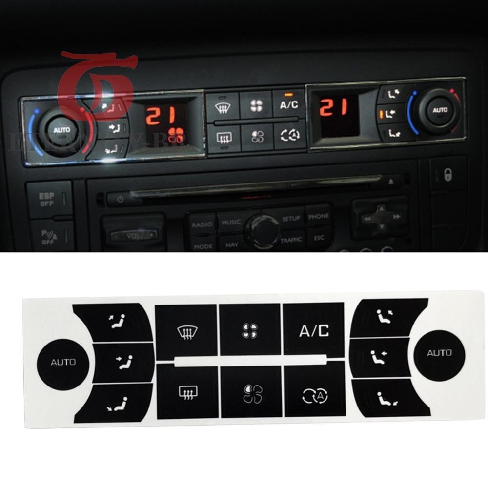 A C Control Button Button Repair Decal Sticker White Lettering And ...