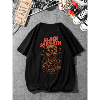 Camiseta Qualidade Black Sabbath Varias Estampas Algodão Unissex Lançamento Banda De Rock Metal Temos Plus Size Envio Rapido
