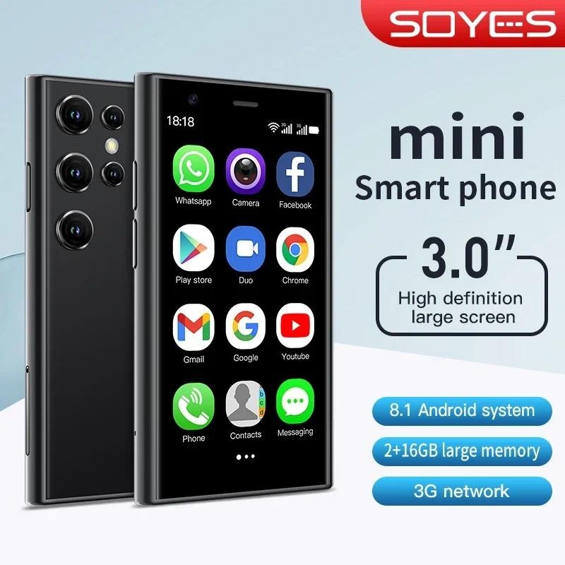 SOYES S23 Mini Smartphones Android 8.1 Dual SIM 3.0'HD 1000mAh Bateria WIFI Bluetooth 3G Pequeno Telefone Celular
