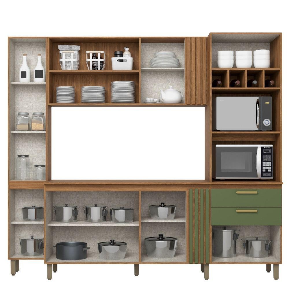 Cozinha Compacta Henn BC01-216 10 Portas 2 Gavetas