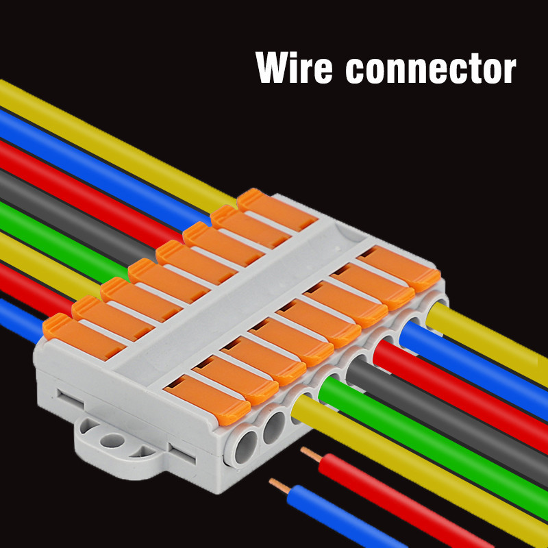 Fio Conector 2/3/4/5/6 pinos Universal Docking Fiação Rápida Condutores push-in Bloco Terminal Divisor de cabo Conector de alta potência