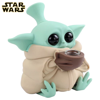 Disney Yoda Baby Silicone Glass Fácil De Limpar Transportar Figuras De Ação Star Wars Presentes De Aniversário De Férias Para Amigos