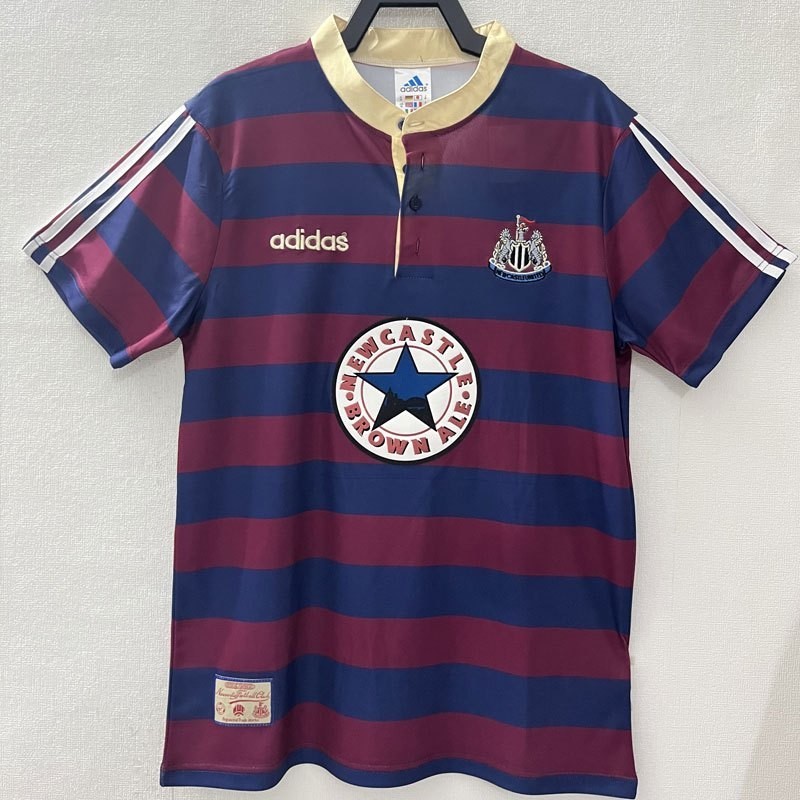 Jersey De Futebol Retro 95-97 Vintage Newcastle Away Soccer