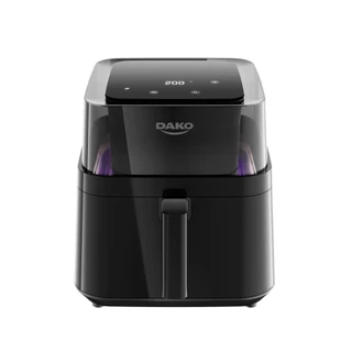 Fritadeira Air Fryer Dako Digital com 6 Litros e Visor 360° 4 em 1 127V