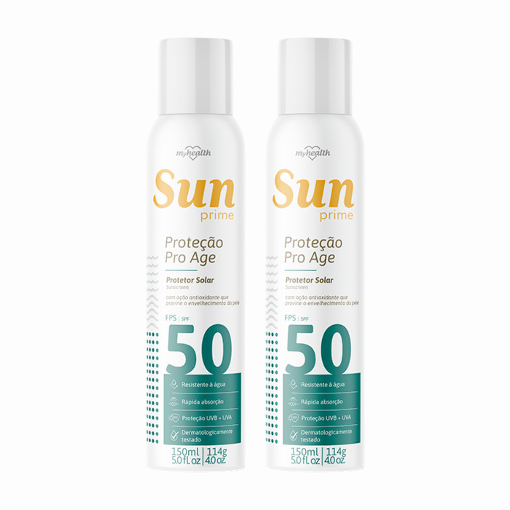 Kit 2 Protetor Solar Facial e Corporal FPS 50 | Resistente à Água ...