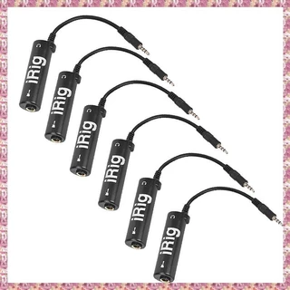 (Z S Q A) IRig 6Pcs Guitar Link Interface De Áudio Sistema Conversor De Cabo De Para Telefone/iPad Nova Venda Por Atacado