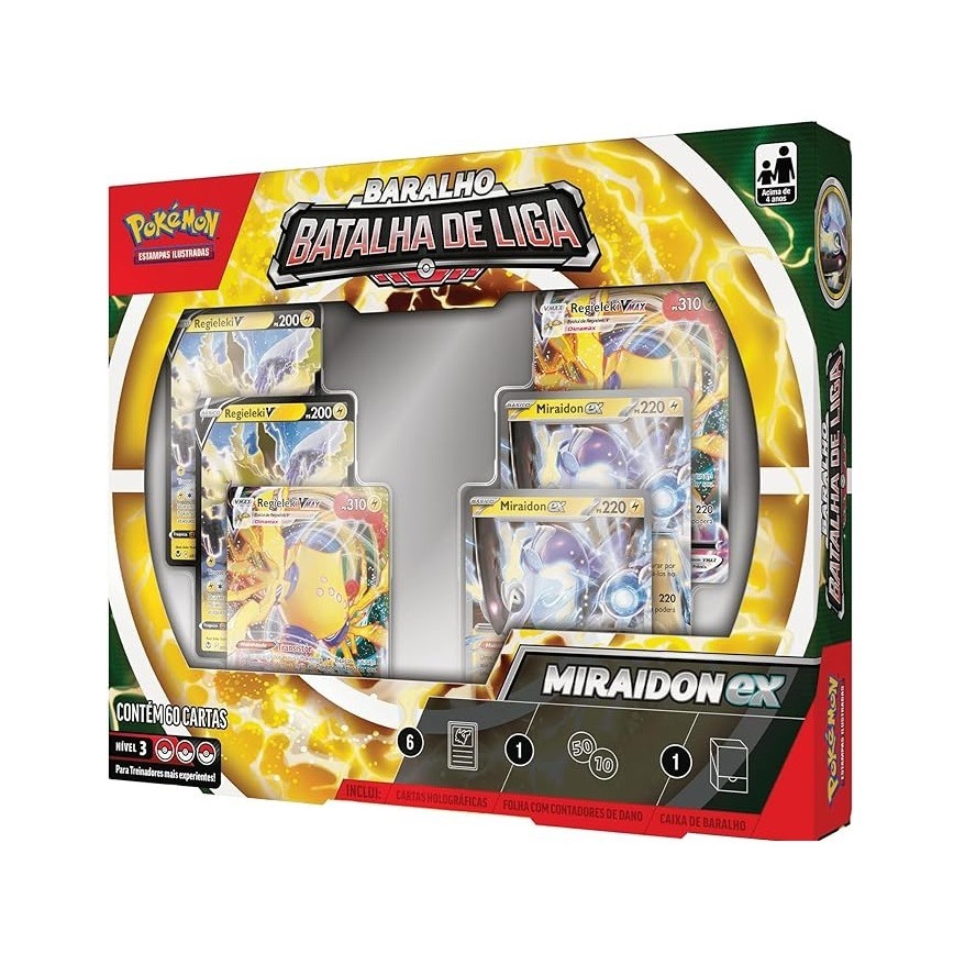 Box Pokemon Batalha De Liga Miraidon Ex Copag