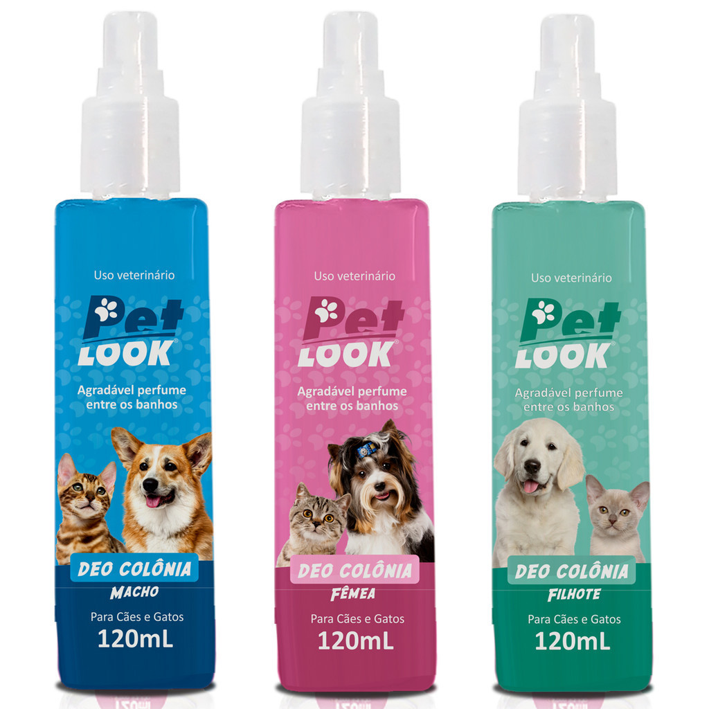 Perfume para Cachorro e Gato Pet look Deo Colônia