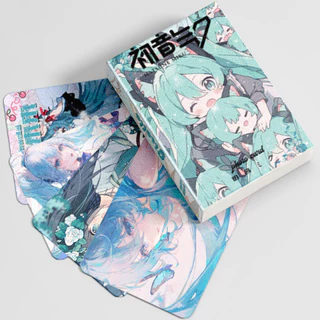 50 Peças Hatsune Miku Laser Holograma Photocards Fotos De Desenhos Animados Melody Haikyuu Kuromi Pochacco Imagem Fofa Cartões Lomo Postais Holográfico Itens CX