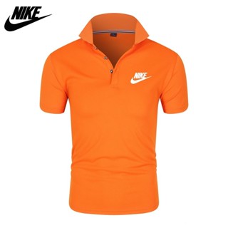 Marca Nike Summer Brand Camisa POLO de manga curta Cor Sólida Camisa POLO  de manga curta Moda Brasil Camisa POLO Casual Trendy - Escorrega o Preço