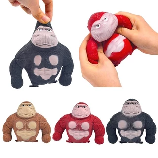 Boneco Macaco Gorila Estica Esmaga Fidget Toys Antiestresse Brinquedo Criança