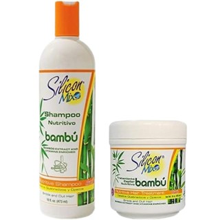 Kit Hidratante Shampoo Silicon Mix Bambú 473ml+ Máscara 450g
