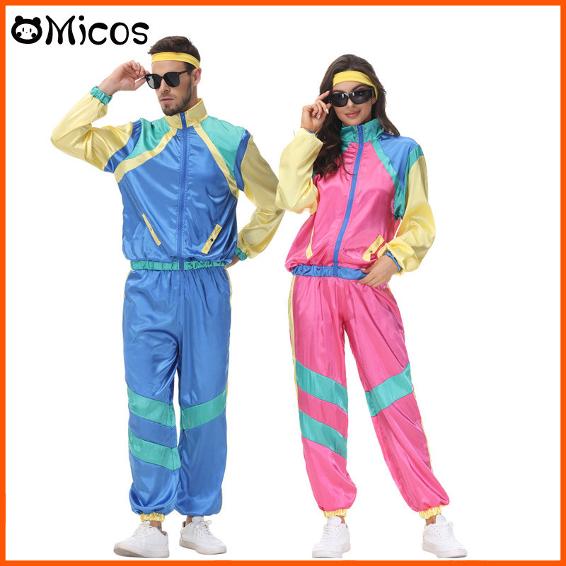 Fantasia De Casais Hippie Para Mulheres Carnaval Masculino Vintage