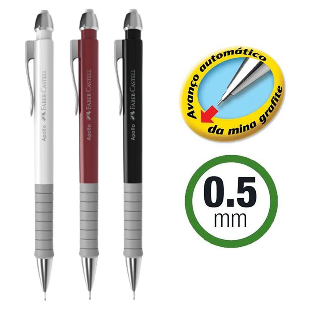 Lapiseira Faber-Castell Apollo 0.5 - UNIDADE | Shopee Brasil