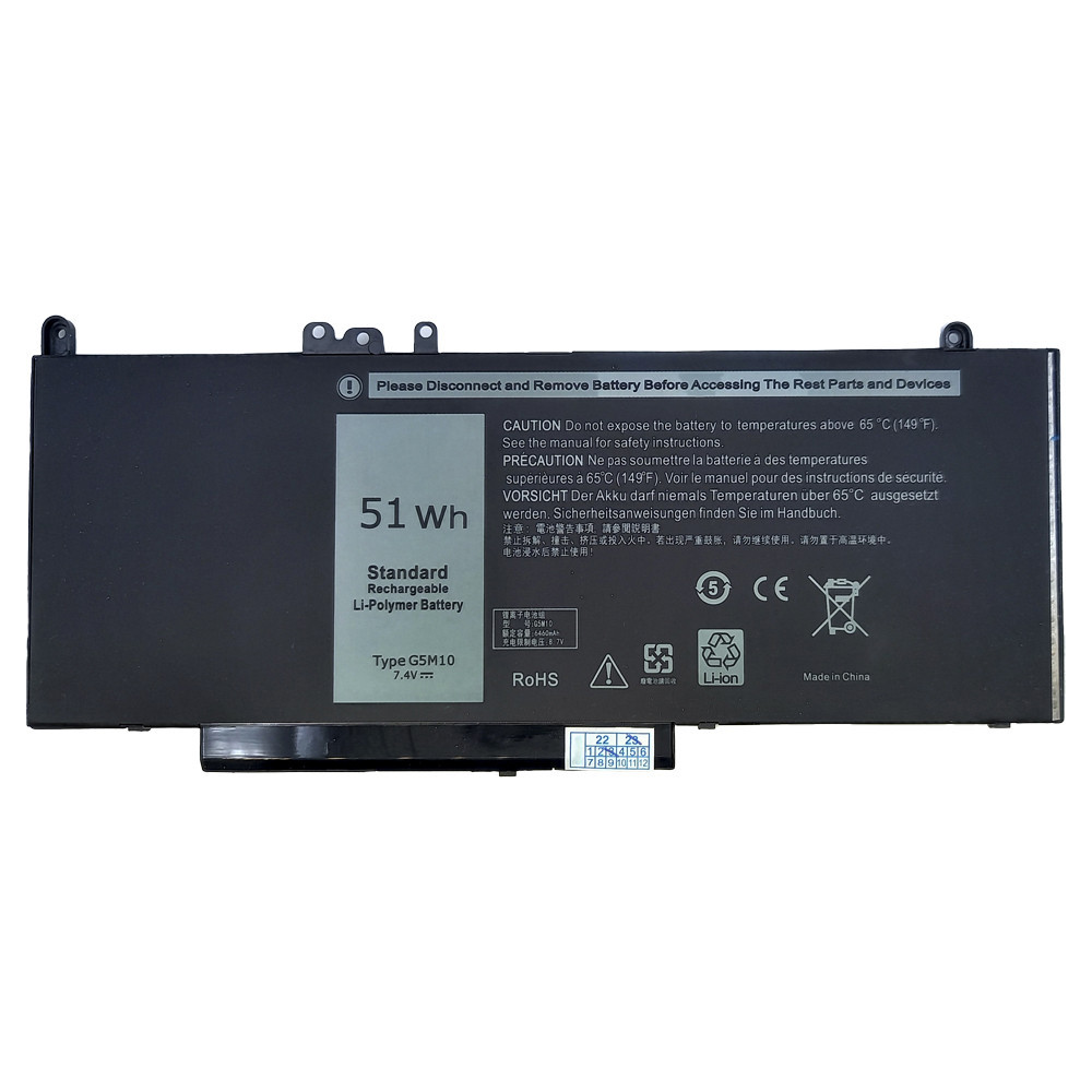 Bateria Para Notebook Dell E5450 7.4v 6900mah G5m10