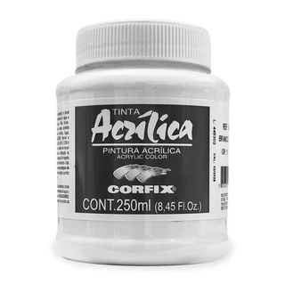 Tinta Acrílica Branco Titanio 250ml Corfix