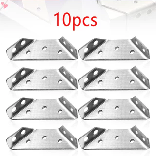 10PCS Universal Furniture Corner Connector , Angle Fasten Triangle Support Frame Suporte De Canto De Aço Inoxidável Para Cadeira De Mesa De Armário De Prateleira