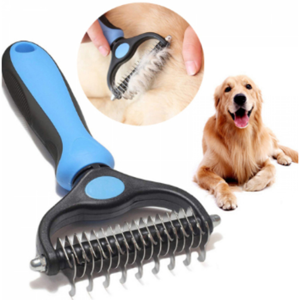 Desembolador de Pelos Longos para Cachorro Gato Pet Escova Pente Rake ...
