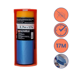 Salva Pintura Protetor Reforma 17Mx2,7M Dispenser Salvabras