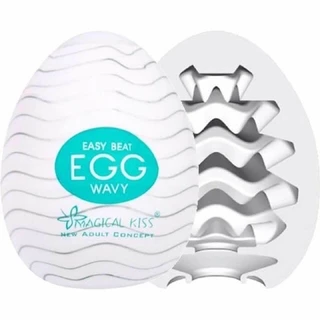 Masturbador em Formato de Ovo Egg Magical Kiss Wavy Masculino