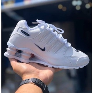 Nike shox best sale branco e vermelho