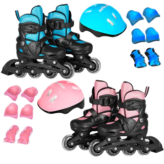 Patins Roller Infantil Ajustável Com Kit Proteção Completo em Oferta na Shopee