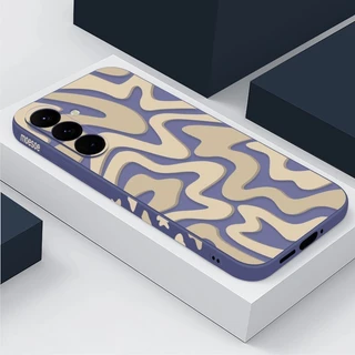 Capa Listrada Para Samsung Galaxy A54 A34 A53 A73 5G A14 A13 A23 A52 A72 A32 Luxo Anti-Impacto De Silicone Macio