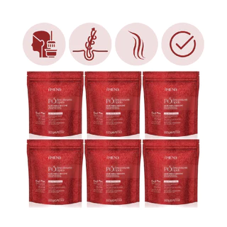 Kit 6 Po Descolorante Aloe Vera E Silicone 300g Amend