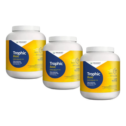 Kit 3 Potes De Trophic Basic 800g Dieta Enteral Prodiet