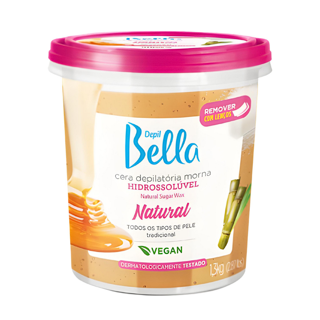 Imagem do produto Cera Morna Hidrossolúvel Depil Bella Natural 1,3kg