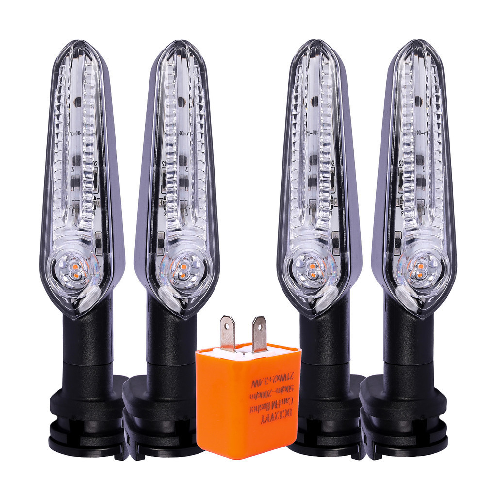4 Pisca Led MT03 MT07 MT09 Fazer Factor Crosser 150 FZ15 FZ25 + Rele 12V LED Ajustavel