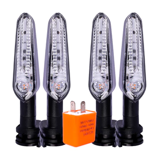 4 Pisca Led MT03 MT07 MT09 Fazer Factor Crosser 150 FZ15 FZ25 + Rele 12V LED Ajustavel