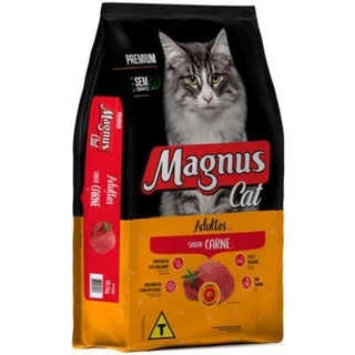 Ração gato adulto magnus cat Premium sabor carne 10kg