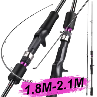 (1.8-2.1M) Sougayilang Fundição Vara De Pesca Carbono M Power Para De Água Doce