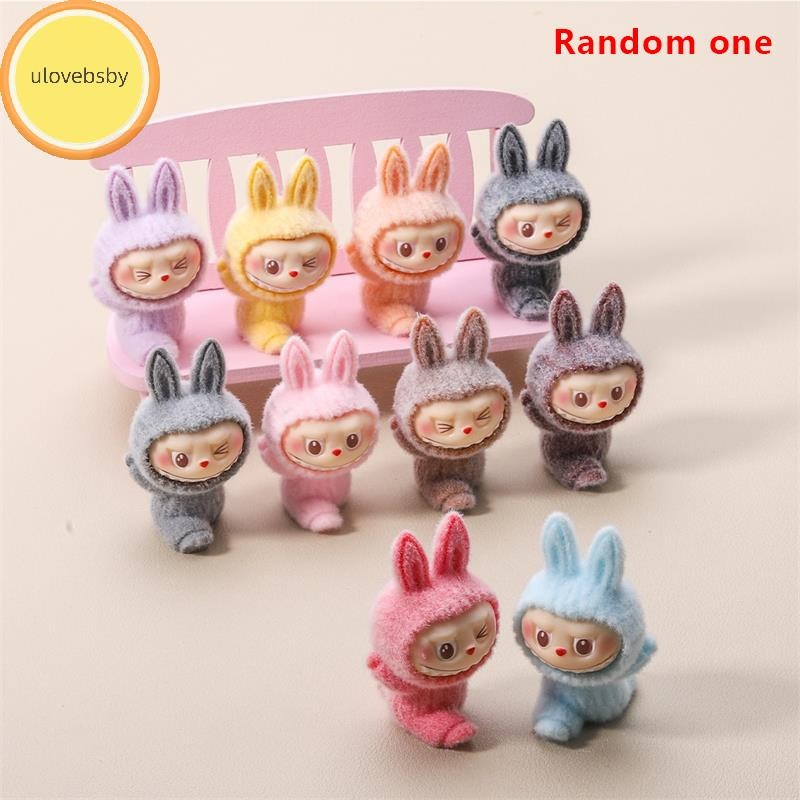 Ulovebb Aleatório Um Desenho Animado Bonito Mini Reunindo Ballet Labubu Bonecas Brinquedos Decorações De Mesa Para Casa 